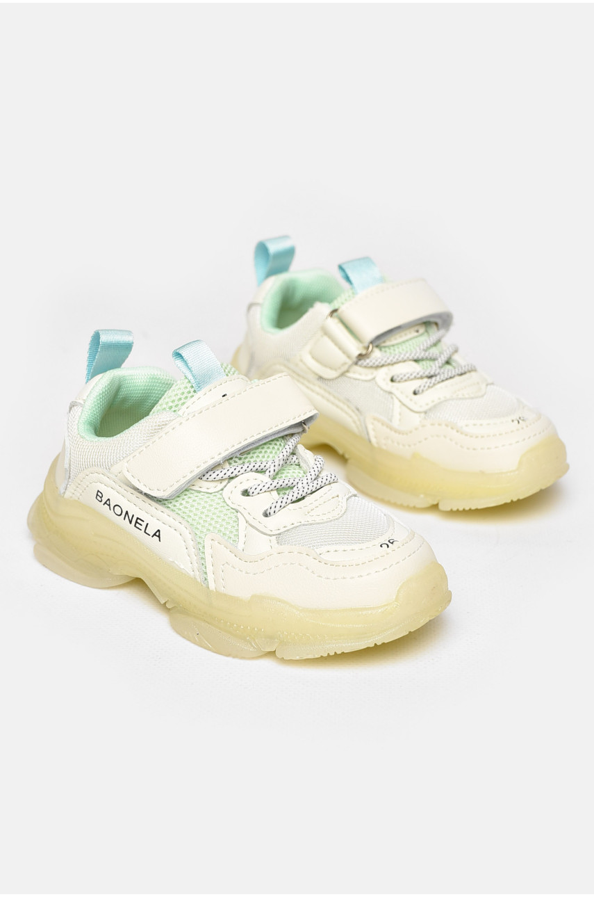 Кросівки дитячі молочного кольору А072-7 211386