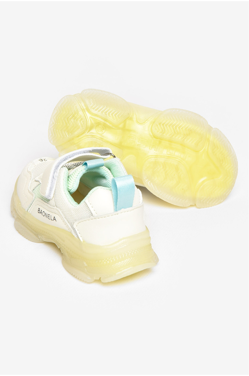 Кросівки дитячі молочного кольору А072-7 211386