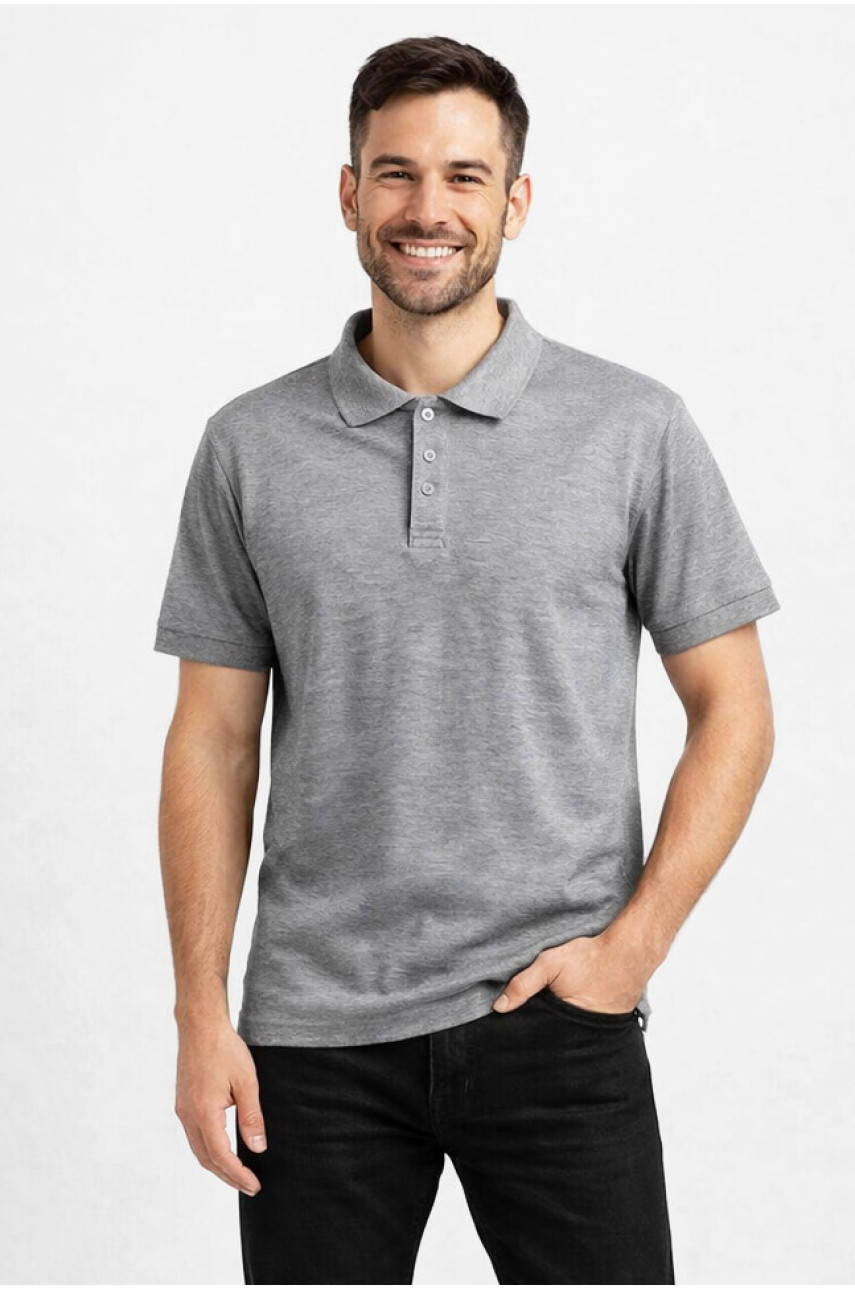 Футболка мужская однотонная серого цвета 211387