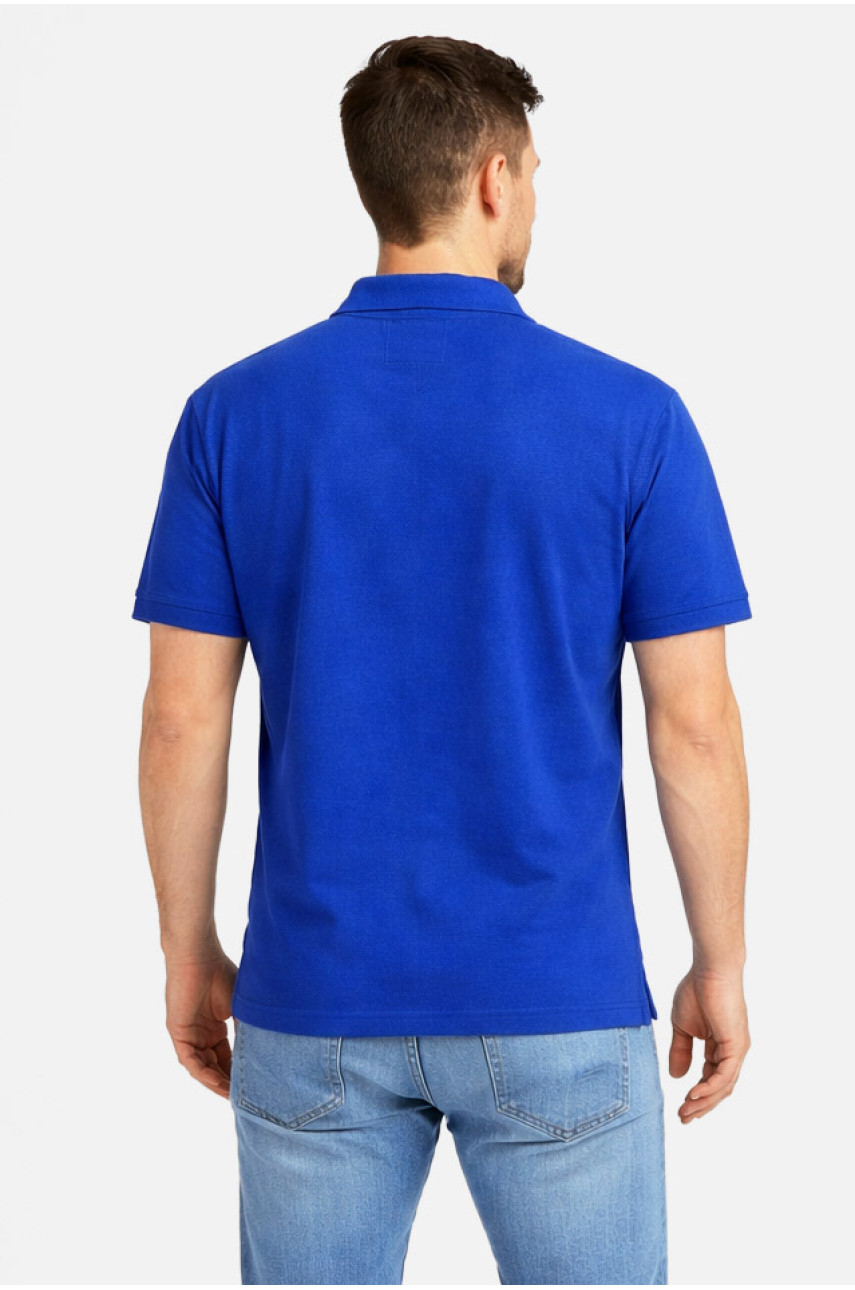 Футболка мужская однотонная синего цвета 211391