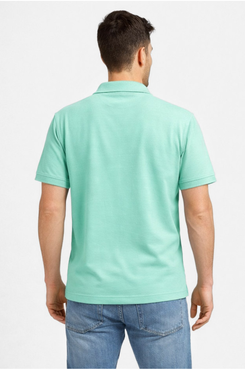 Футболка чоловіча однотонна м'ятного кольору 211392