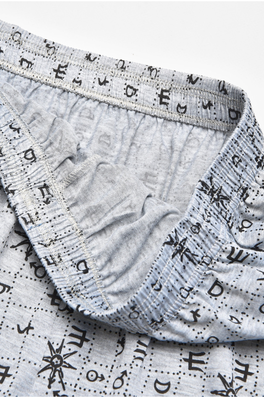 Трусы семейные мужские серого цвета 312 211415 Трусы семейные мужские серого цвета 312 211415