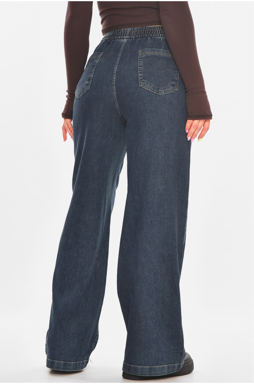 Джинси жіночі однотонні темно-синього кольору 540-2 211452 Джинси жіночі однотонні темно-синього кольору 540-2 211452