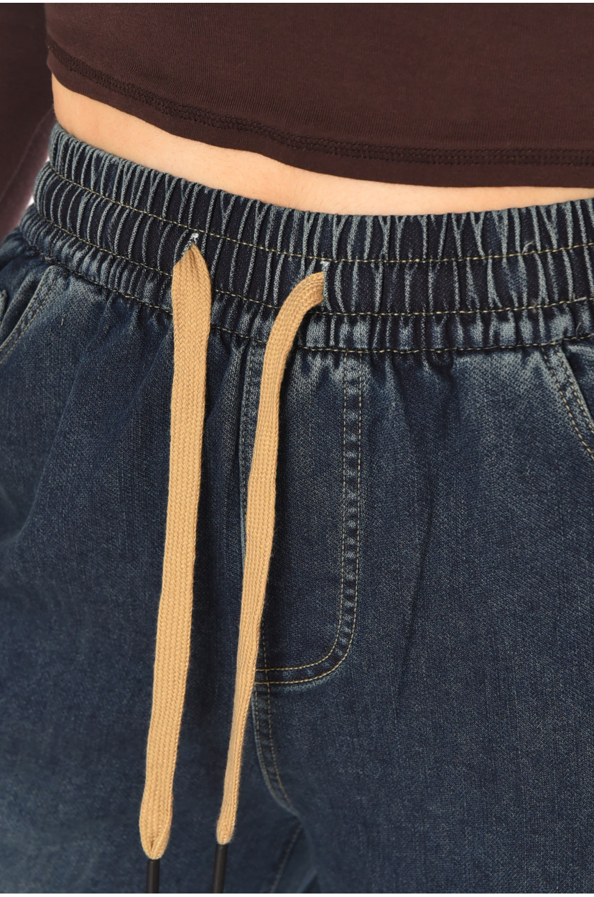 Джинси жіночі однотонні темно-синього кольору 540-2 211452 Джинси жіночі однотонні темно-синього кольору 540-2 211452