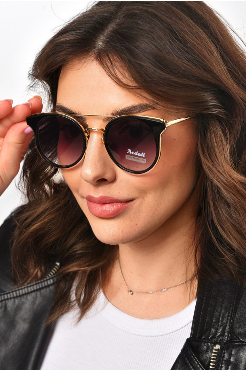 Очки женские золотого цвета 211463