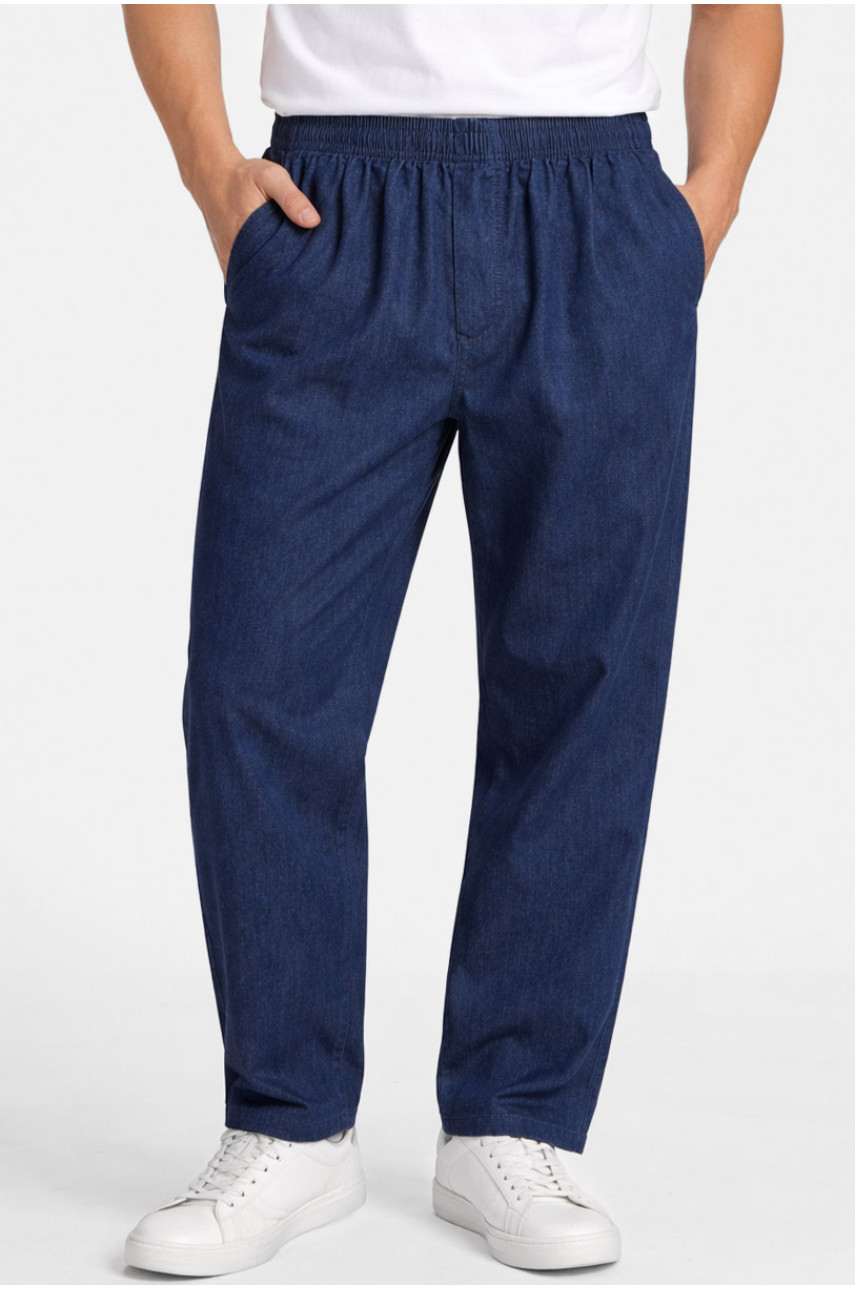 Штани чоловічі напівбатальні темно-синього кольору Т-19 211470