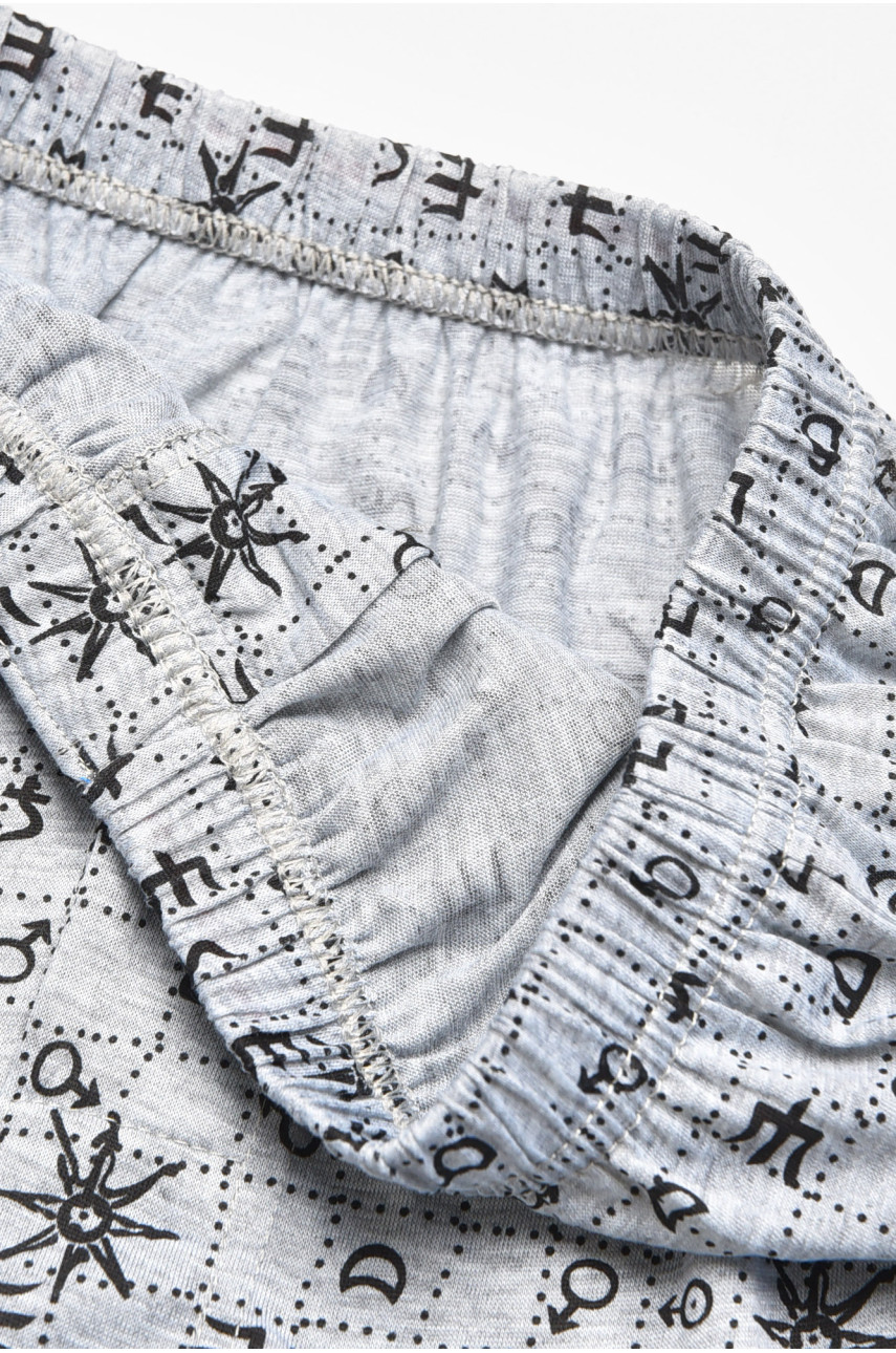 Трусы семейные мужские серого цвета 312 211473