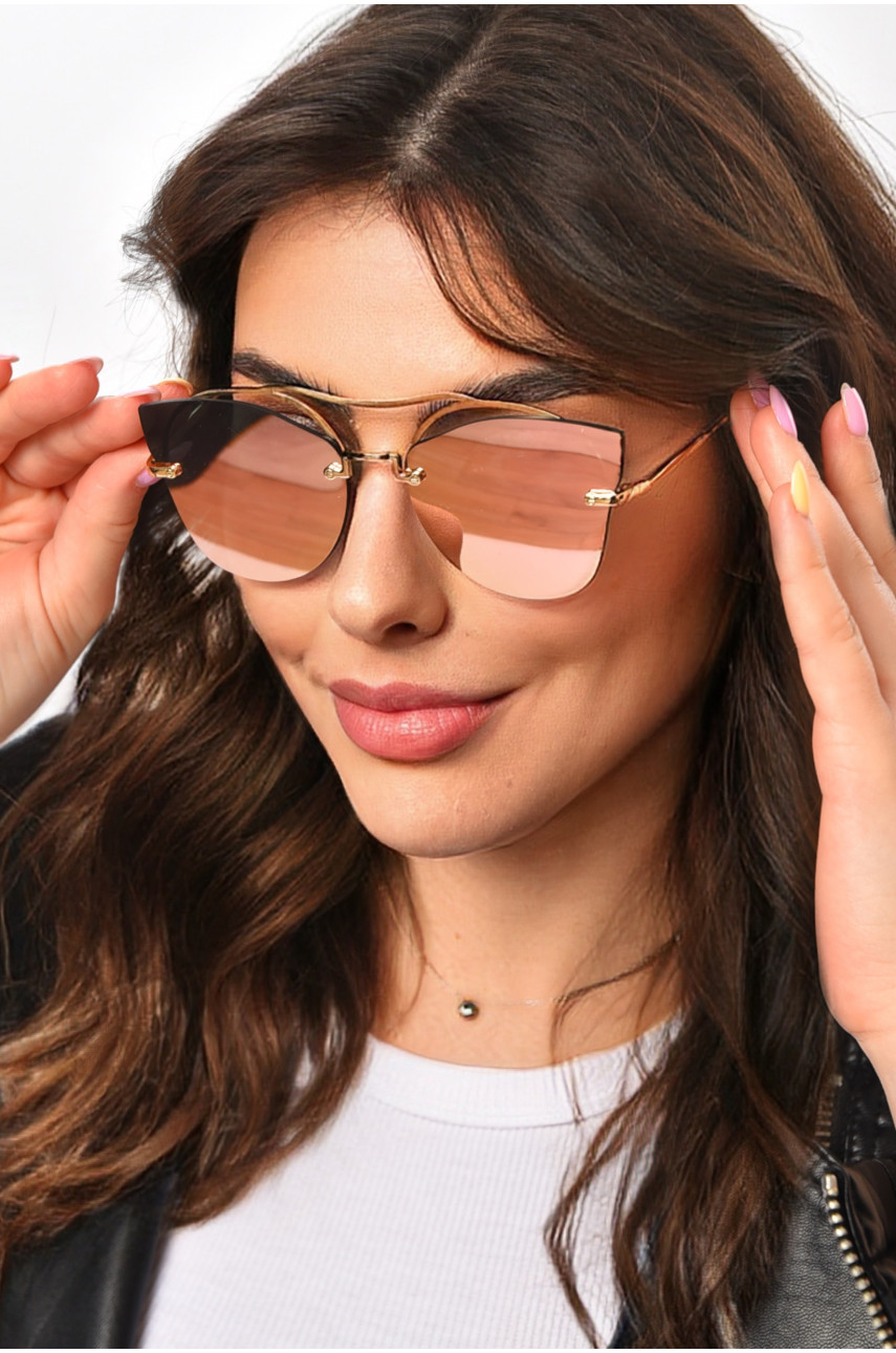 Очки женские золотого цвета 211476