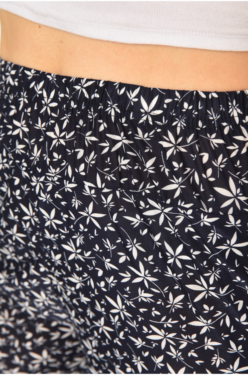 Бриджі темно-синього кольору з принтом А705-1 211483