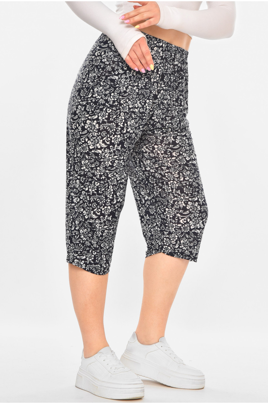 Бриджі темно-синього кольору з принтом А705-1 211488