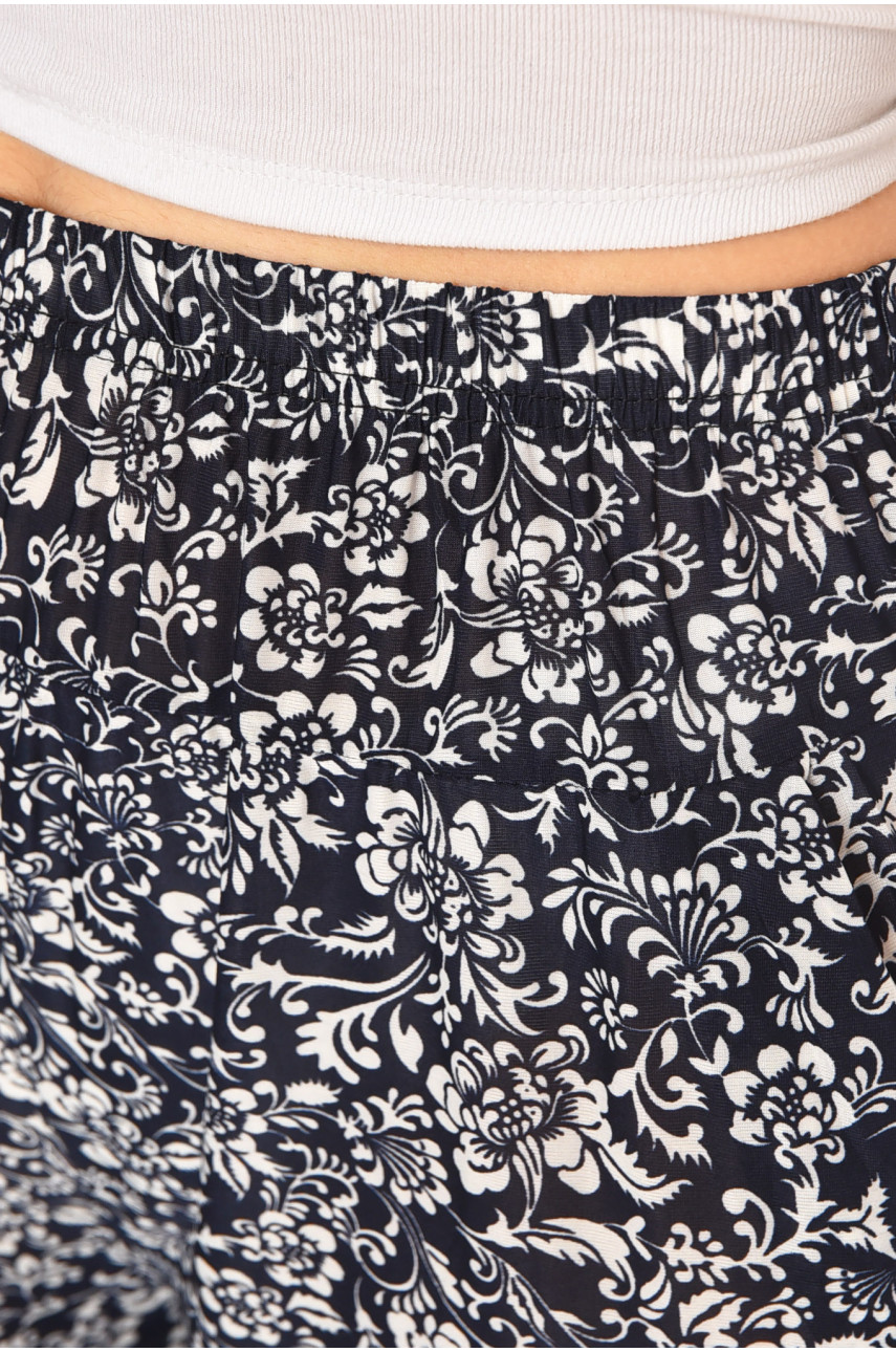 Бриджі темно-синього кольору з принтом А705-1 211488