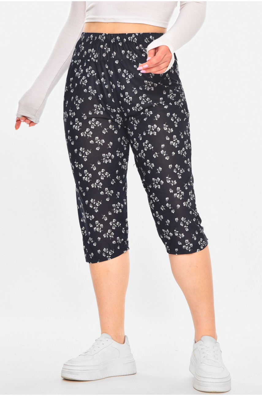 Бриджі темно-синього кольору з принтом А705-1 211490