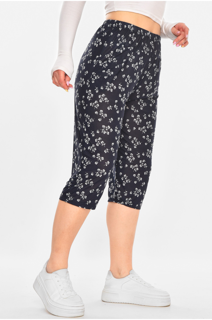 Бриджі темно-синього кольору з принтом А705-1 211490