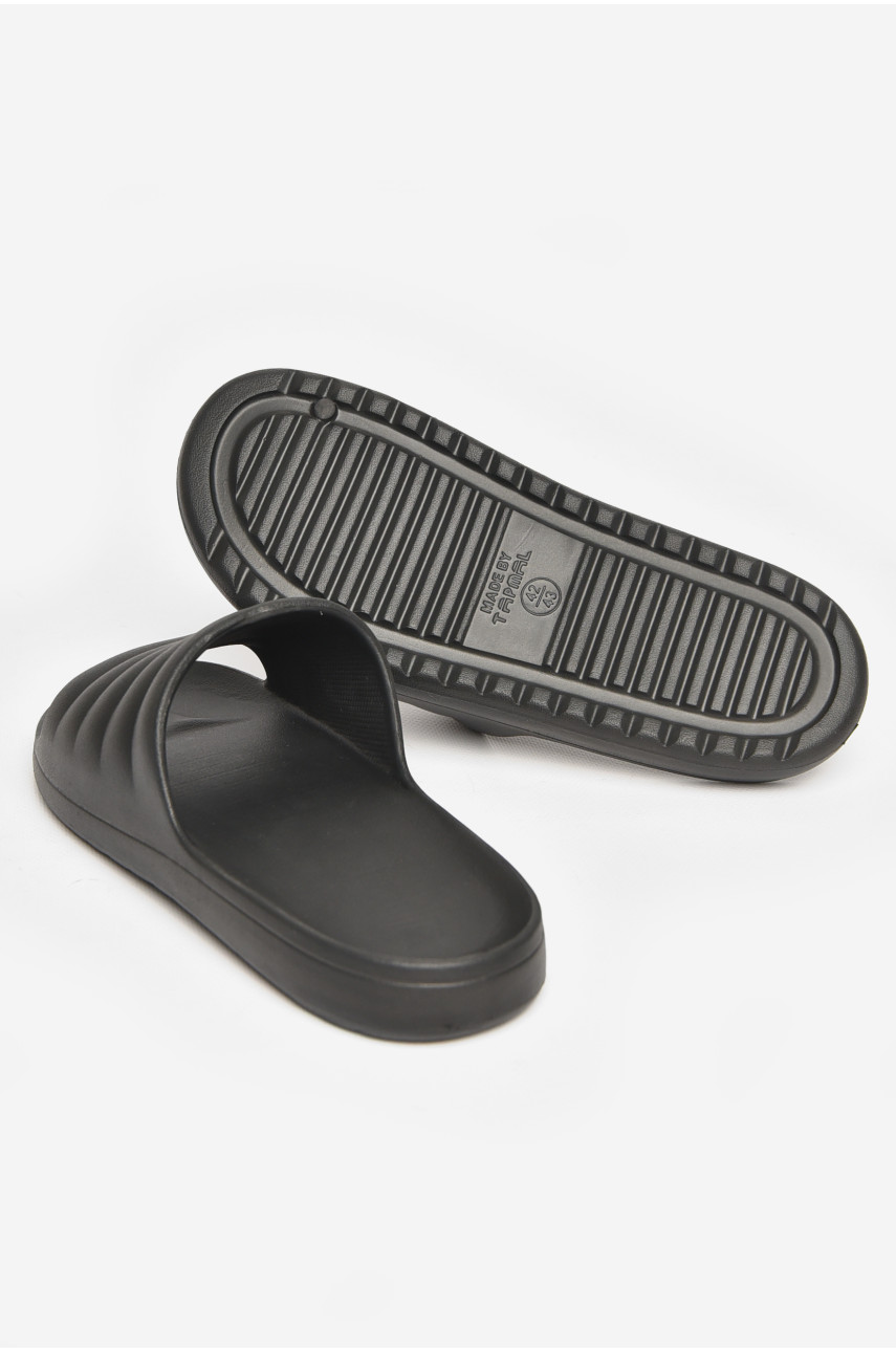 Шлепки пена мужские черного цвета 408 211496