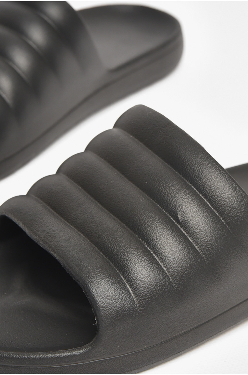 Шлепки пена мужские черного цвета 408 211496