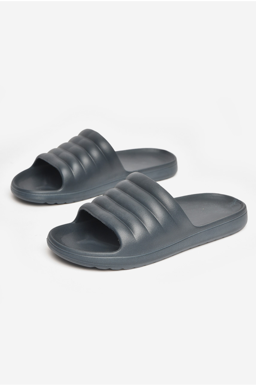 Шльопанці піна чоловічі синього кольору 408 211497