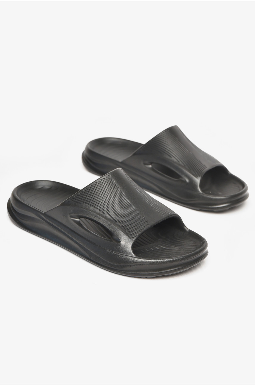 Шлепки пена мужские черного цвета C-118 211499