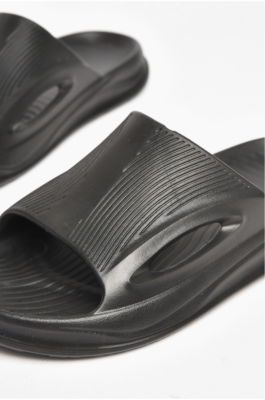 Шлепки пена мужские черного цвета C-118 211499