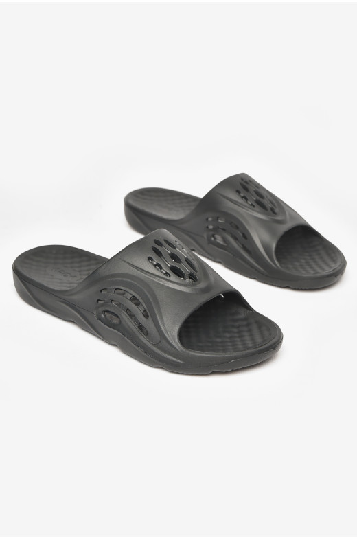 Шлепанцы мужские пена черного цвета с73 211527