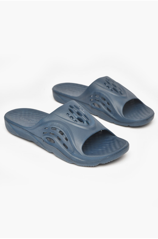 Шлепанцы мужские пена синего цвета с73 211528