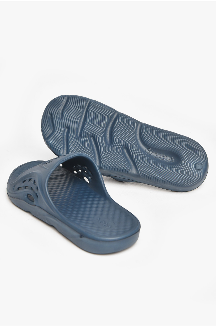 Шлепанцы мужские пена синего цвета с73 211528