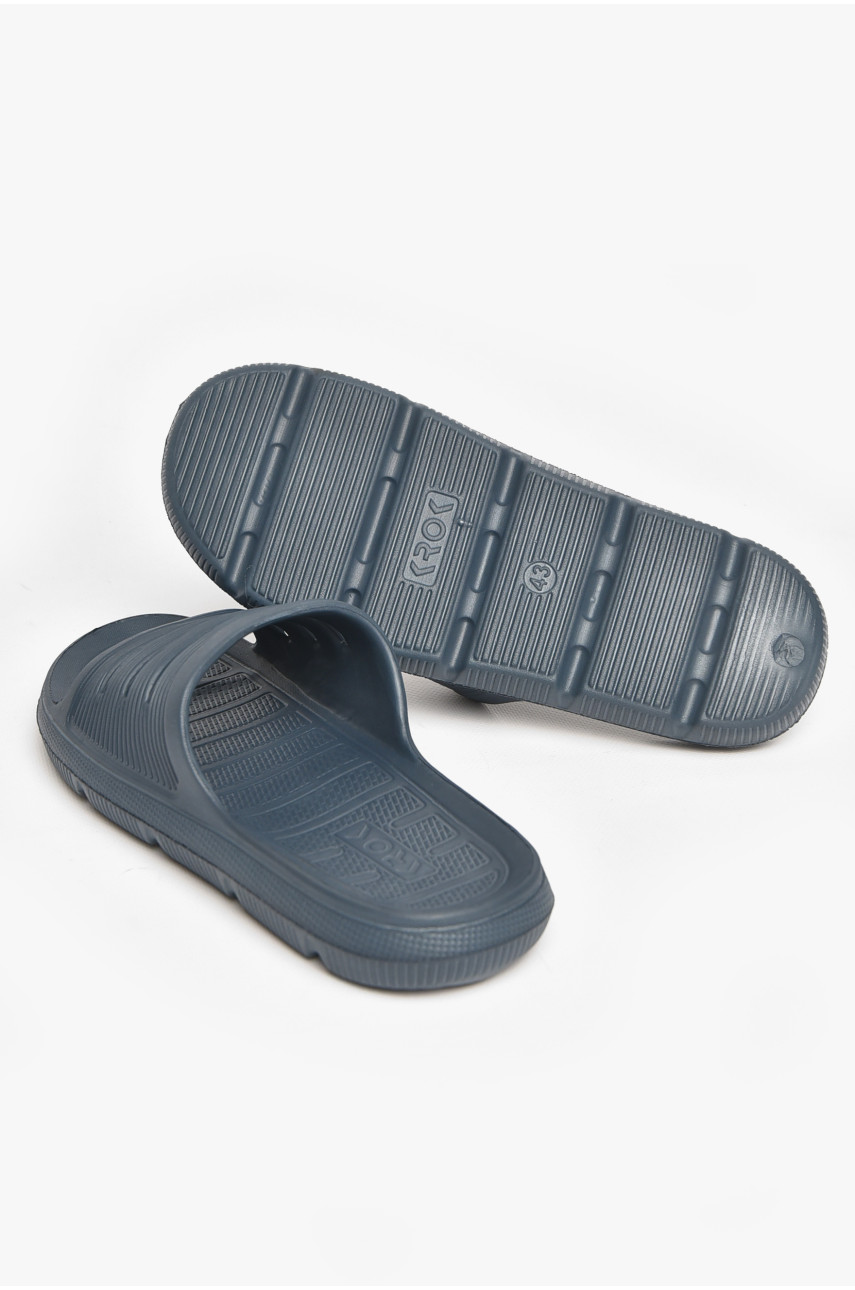 Шлепки пена мужские темно-синего цвета C-72 211529