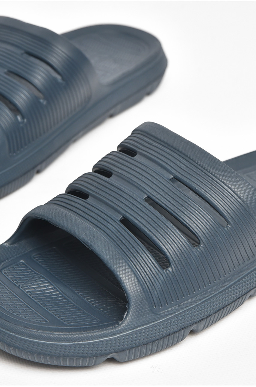 Шлепки пена мужские темно-синего цвета C-72 211529