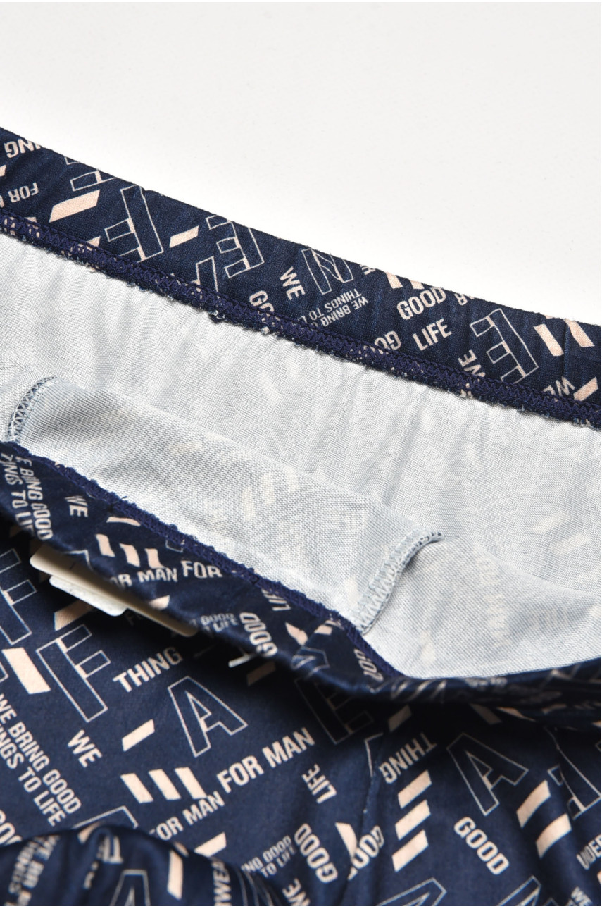 Боксеры мужские тёмно-синего цвета с принтом DO1878 211603