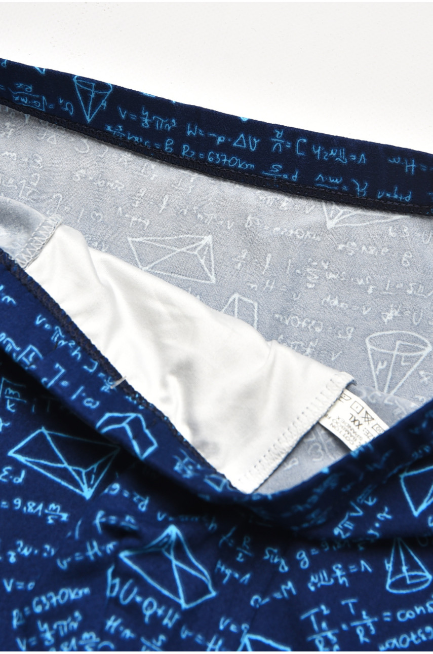 Боксеры мужские тёмно-синего цвета с принтом W3883 211608