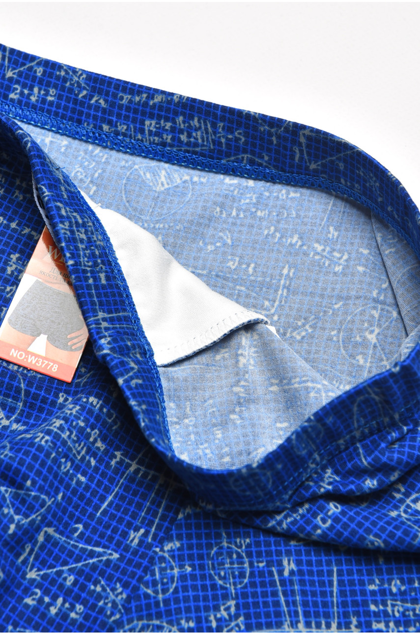 Боксеры мужские синего цвета с принтом W3778 211626