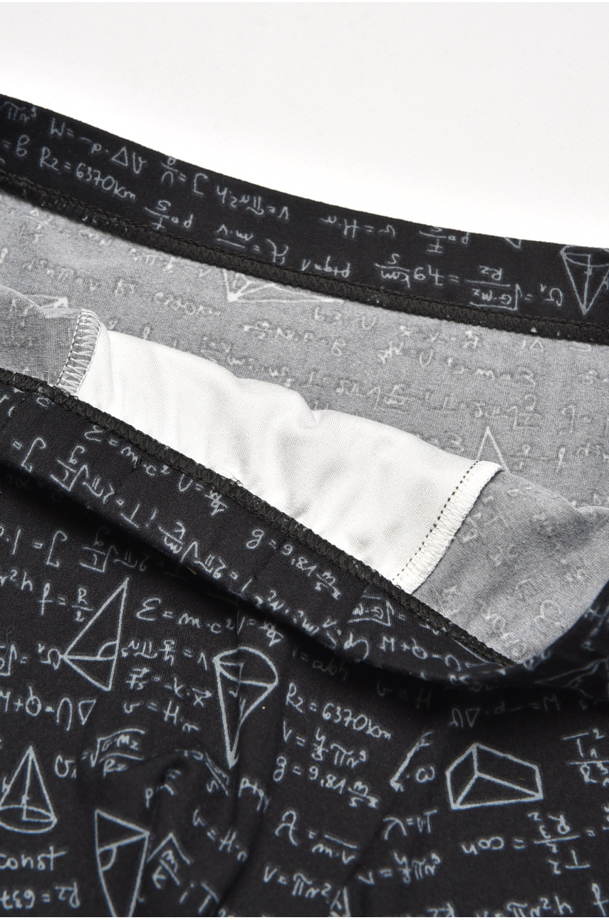 Боксеры мужские черного цвета с принтом W3778 211629