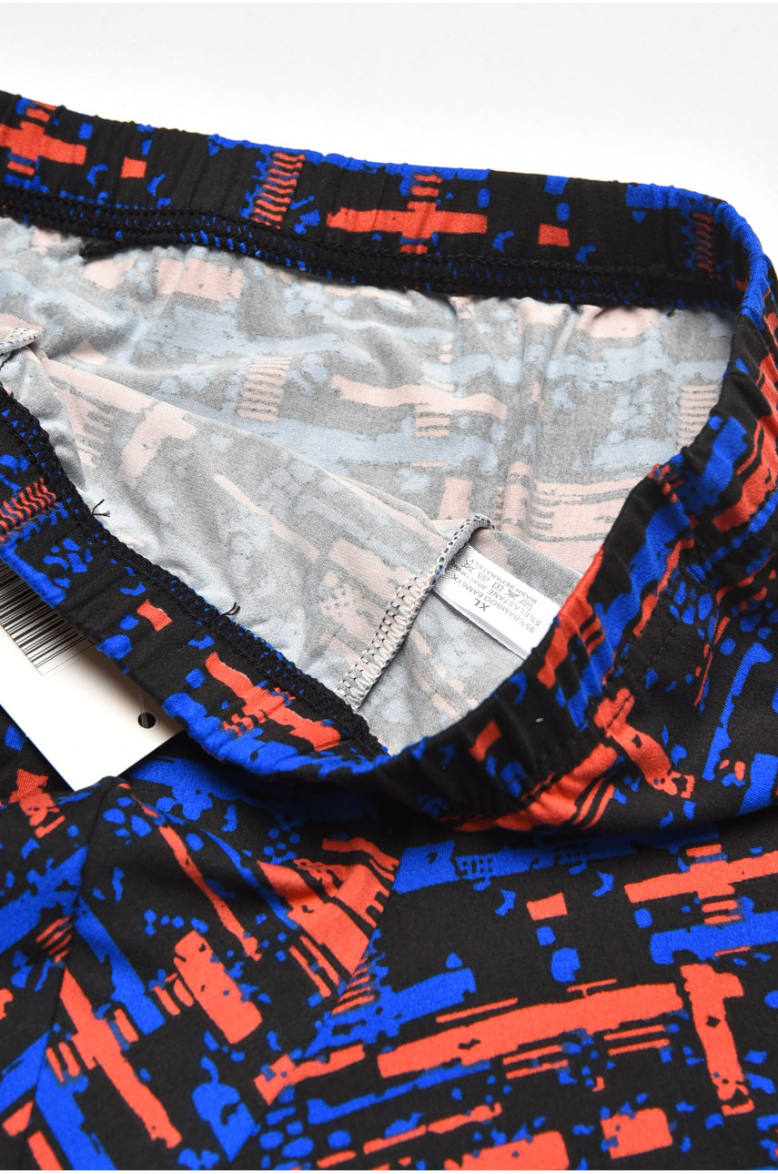 Боксеры мужские черного цвета с принтом 211635