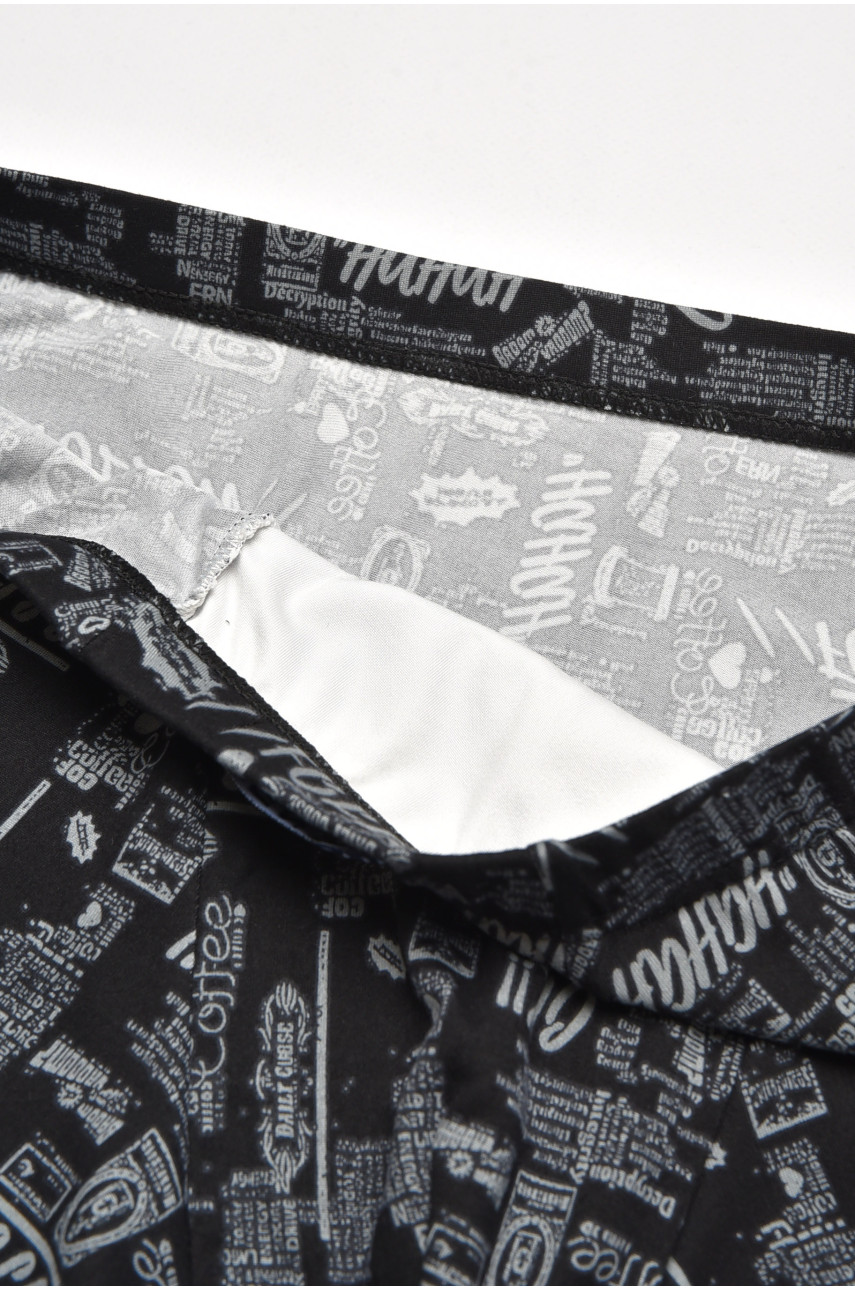 Боксеры мужские черного цвета с принтом W3781 211638