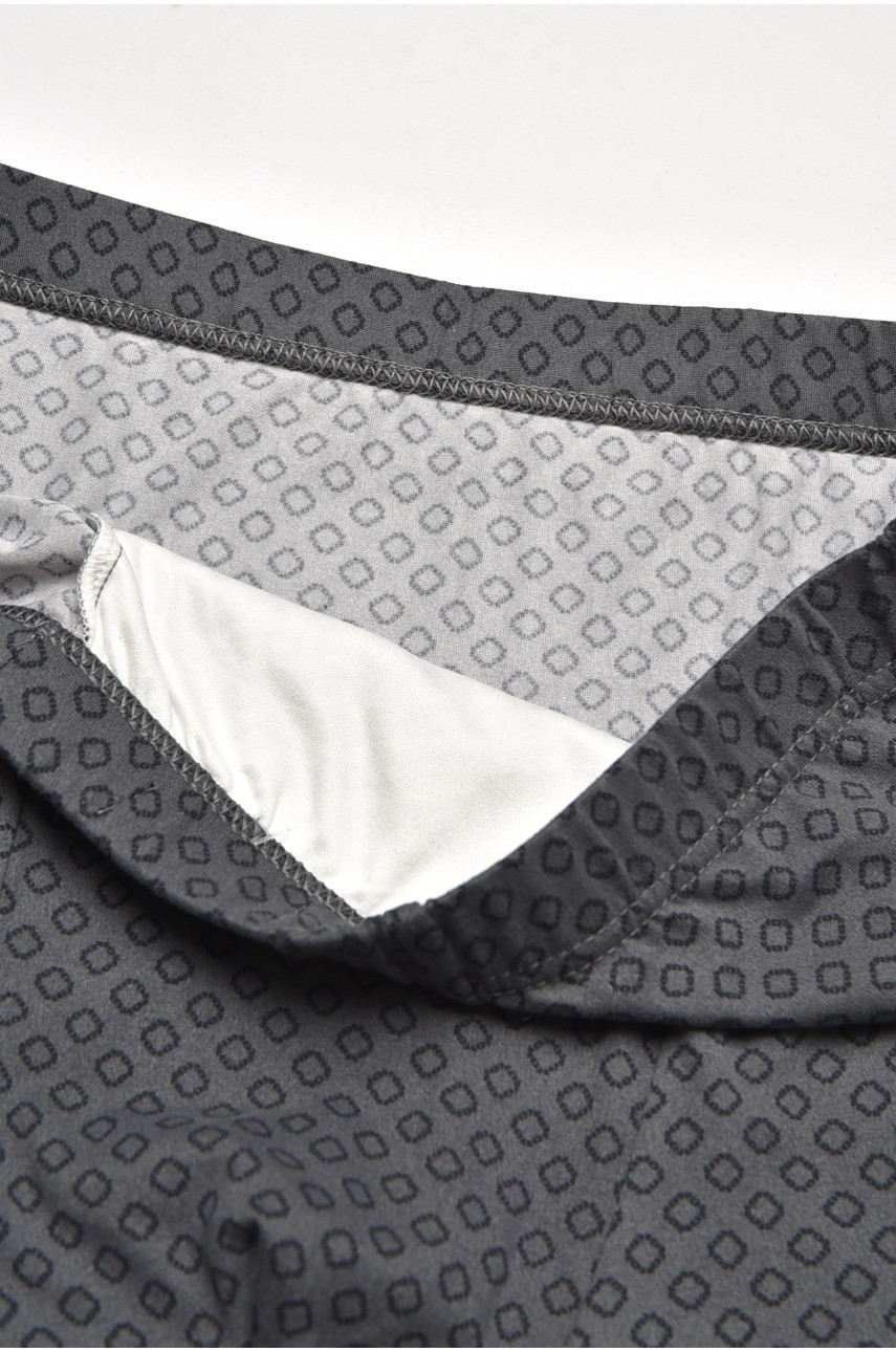 Боксеры мужские серого цвета с принтом W3827 211639