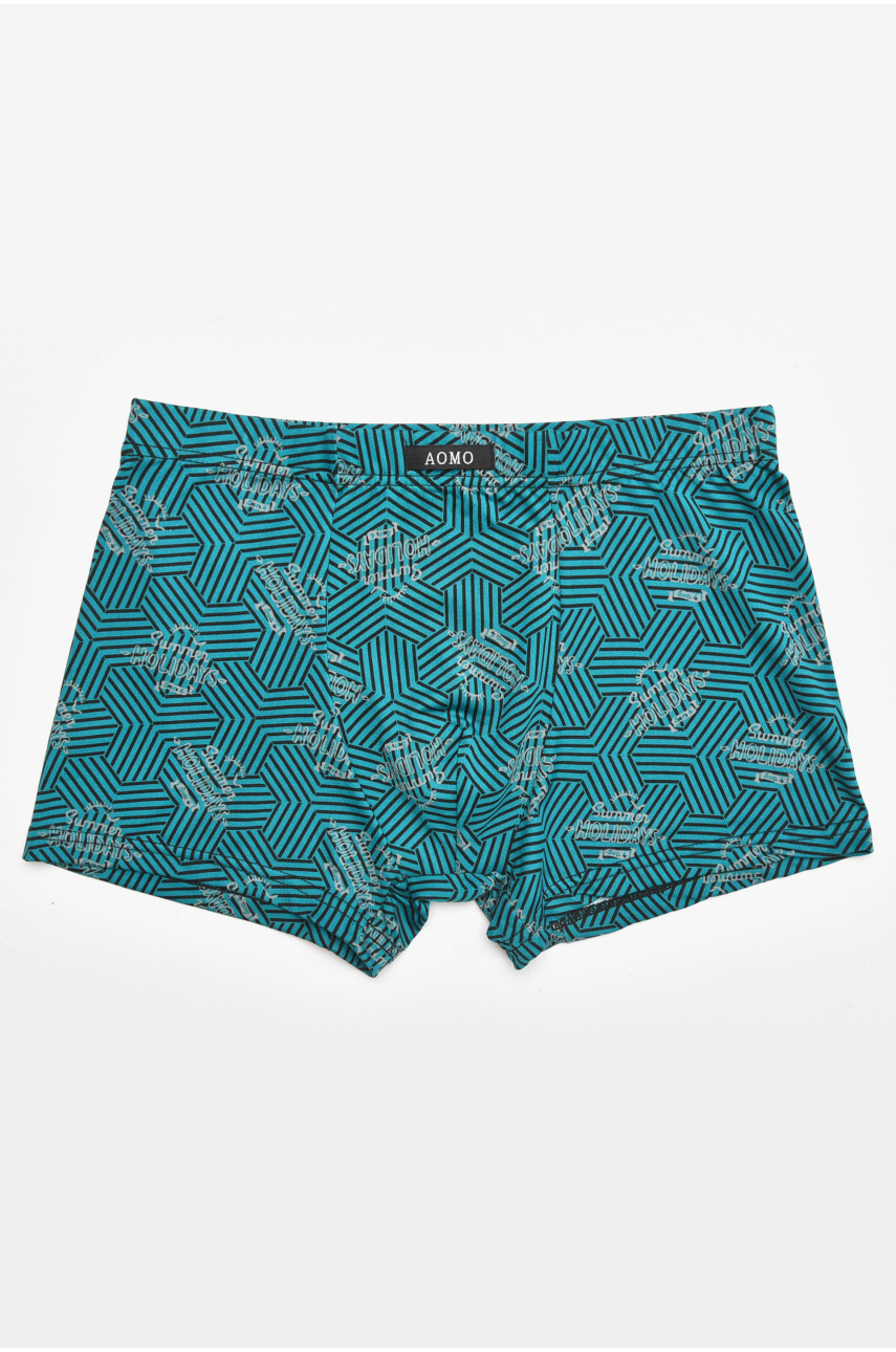 Боксери чоловічі зеленого кольору з принтом 211649