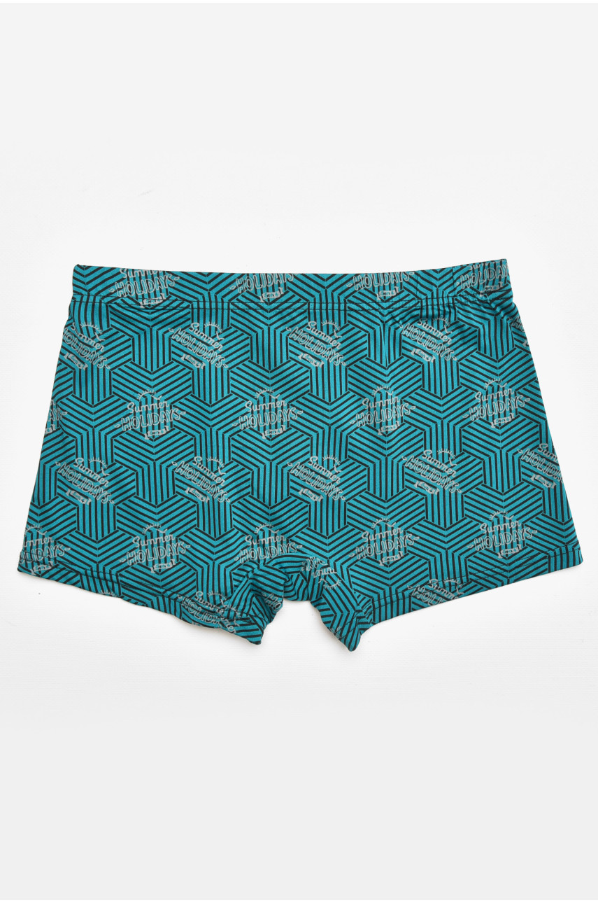 Боксери чоловічі зеленого кольору з принтом 211649