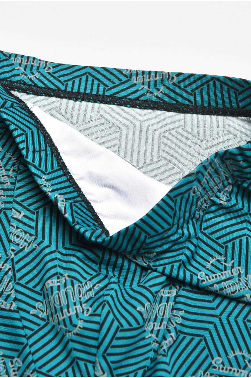 Боксери чоловічі зеленого кольору з принтом 211649