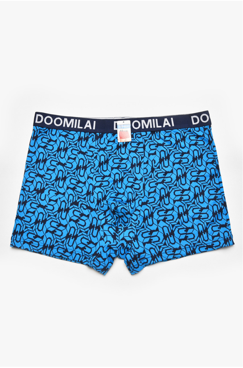 Боксери чоловічі темно-синього кольору з принтом DO1804 211651