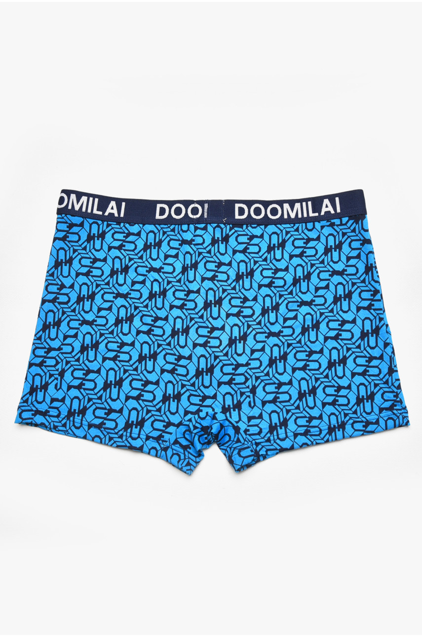 Боксери чоловічі темно-синього кольору з принтом DO1804 211651