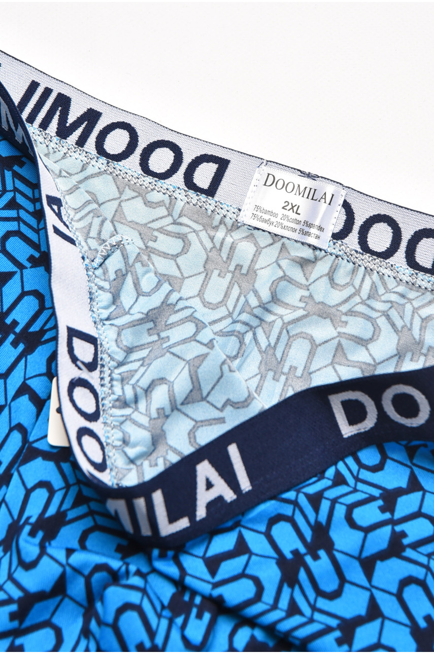 Боксери чоловічі темно-синього кольору з принтом DO1804 211651