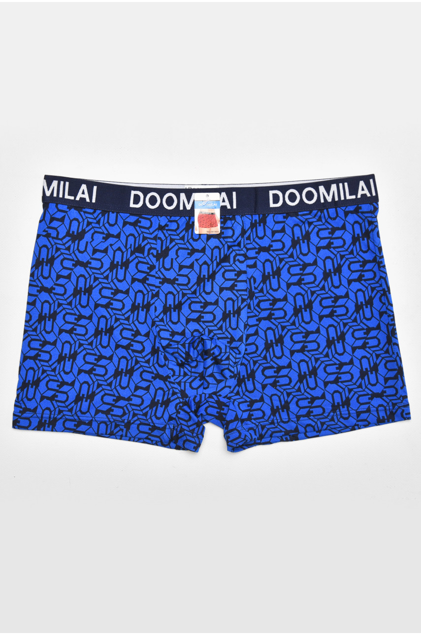 Боксери чоловічі темно-синього кольору з принтом DO1804 211652