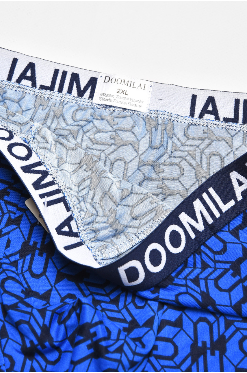 Боксери чоловічі темно-синього кольору з принтом DO1804 211652