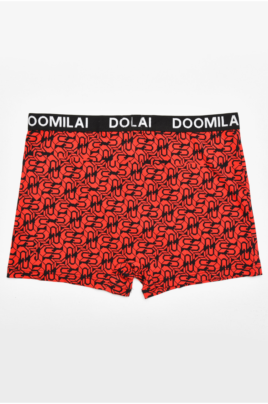 Боксери чоловічі червоного кольору з принтом DO1804 211653