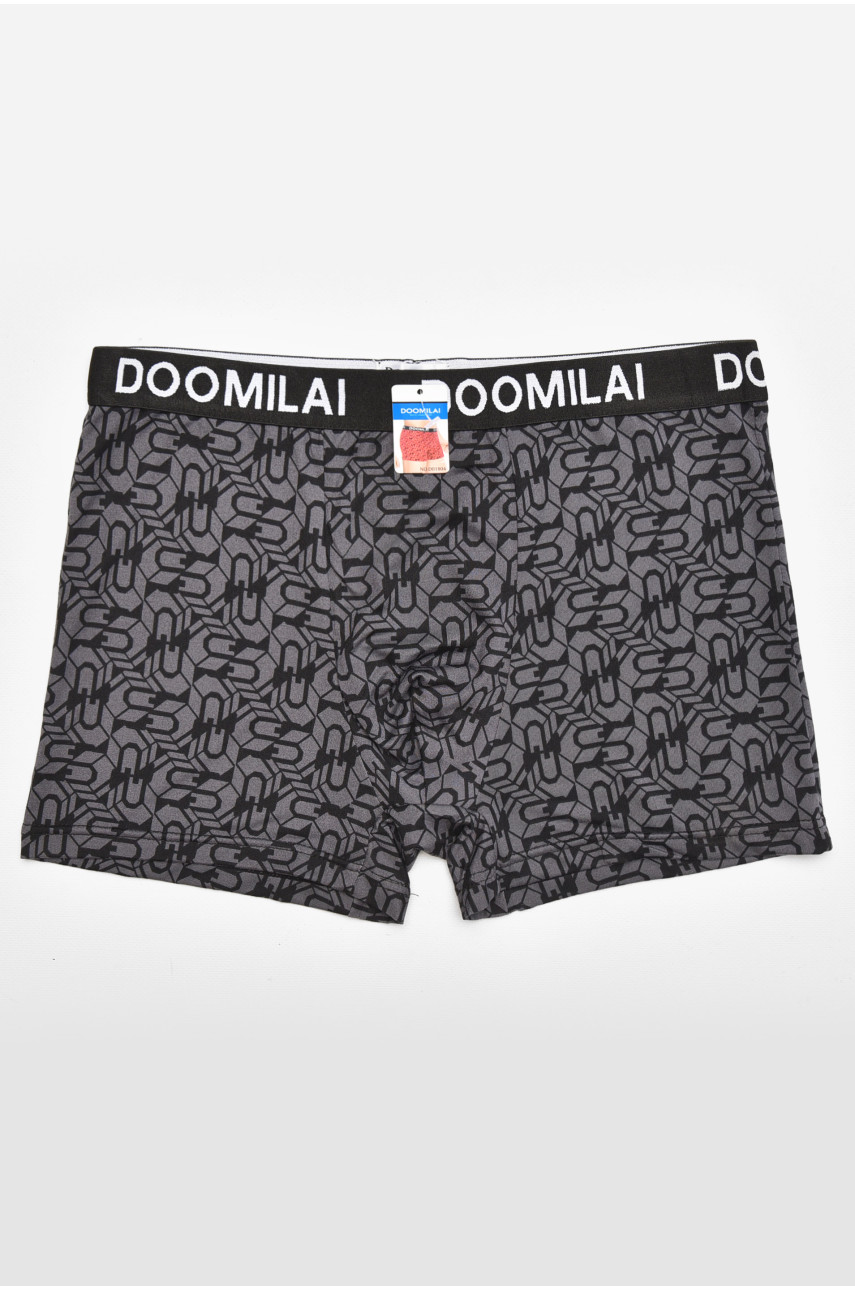 Боксери чоловічі темно-сірого кольору з принтом DO1804 211654