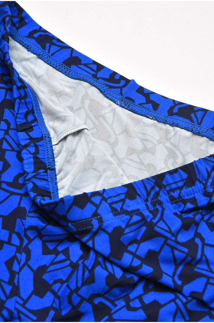 Боксери чоловічі темно-синього кольору з принтом 211655