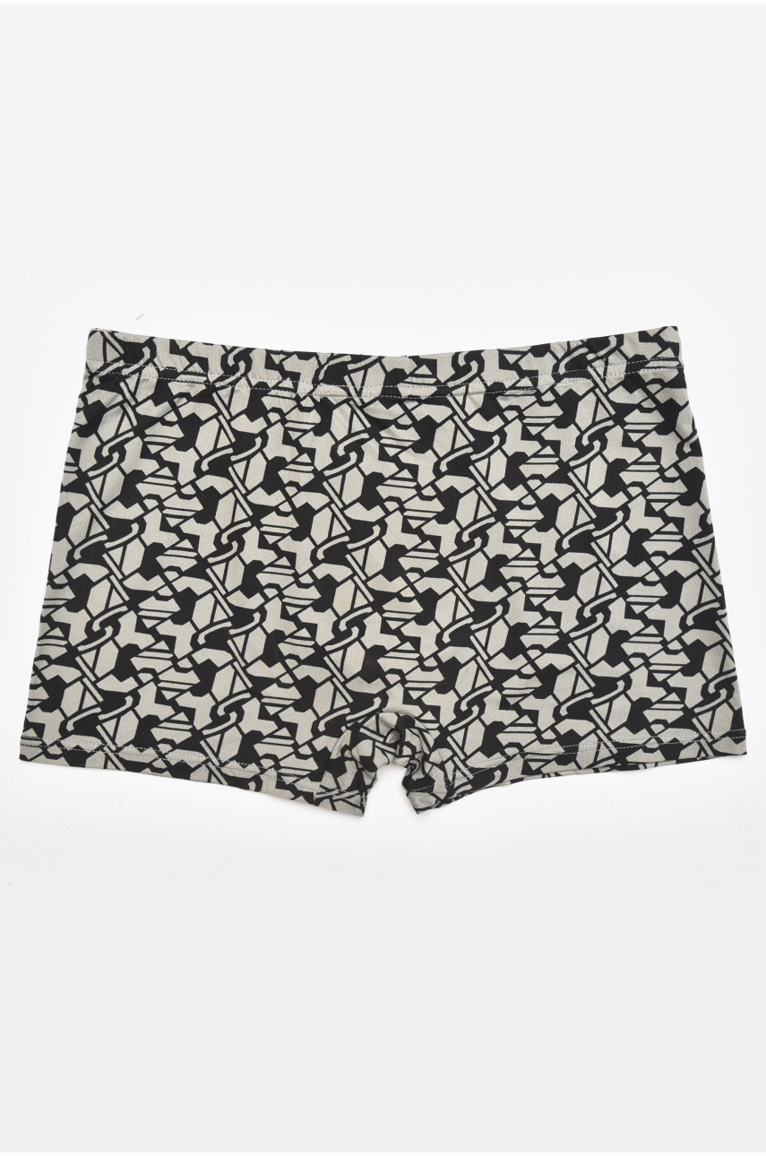 Боксери чоловічі чорного кольору з принтом 211656