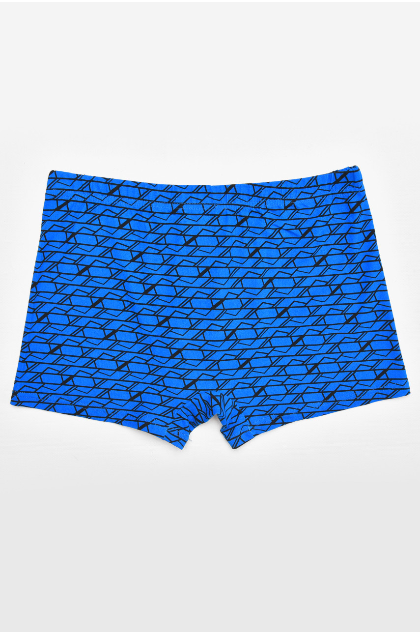 Боксери чоловічі синього кольору з принтом 211658
