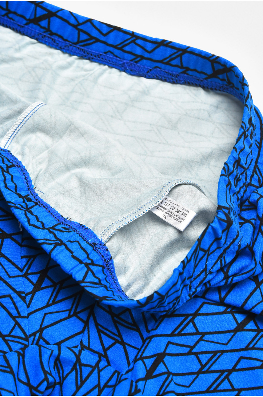 Боксери чоловічі синього кольору з принтом 211658