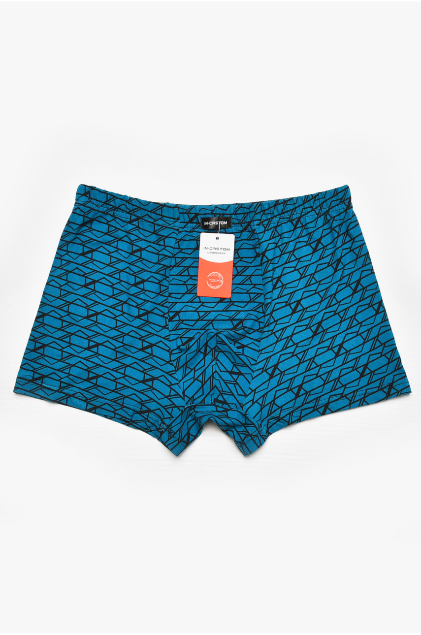 Боксери чоловічі зеленого кольору з принтом 211659