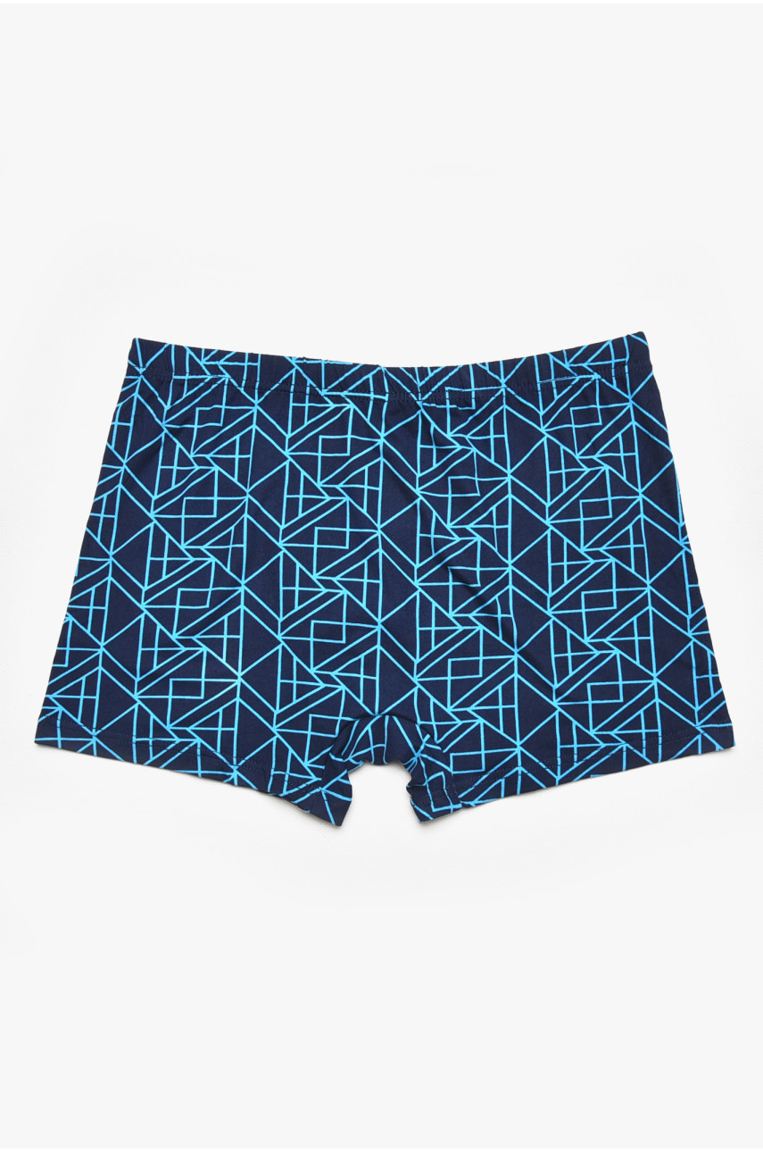 Боксери чоловічі темно-синього кольору з принтом 211661